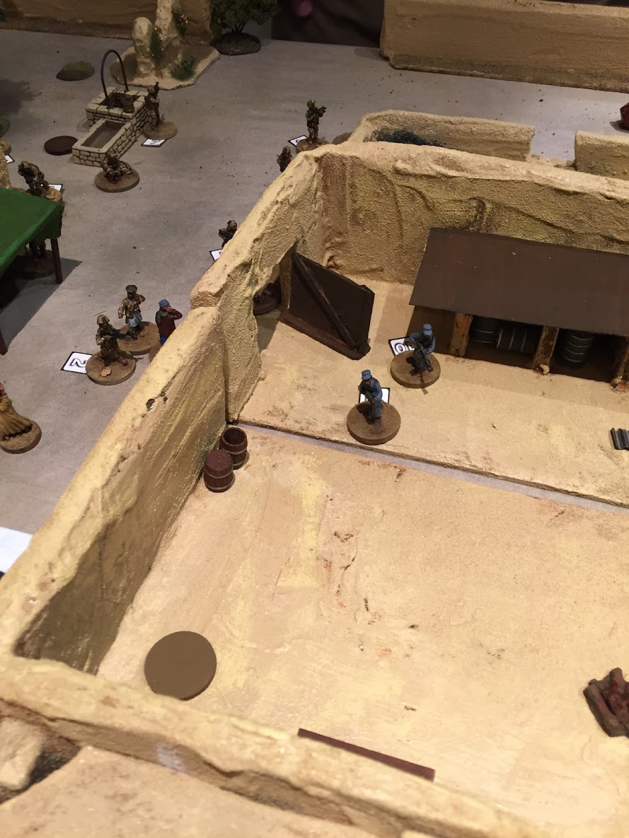 Entering the compound